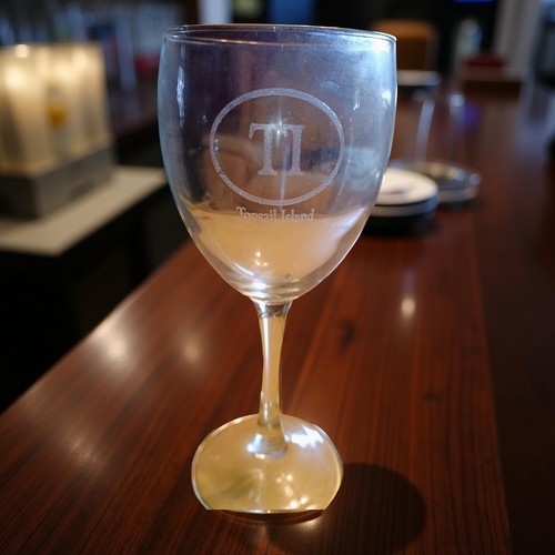 Topsail island wine glass - topsail,