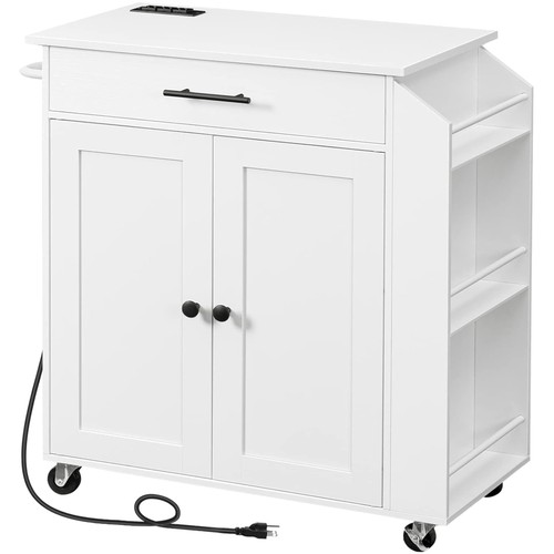Rolling kitchen cart with - rolling,
