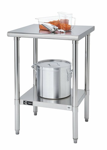 Stainless steel kitchen island - kitchen,