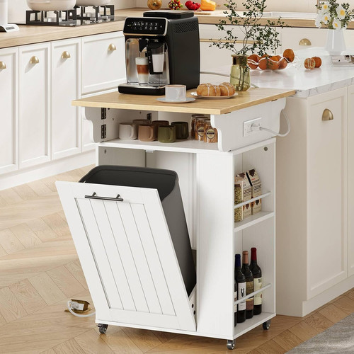 Rolling kitchen island with - rolling,