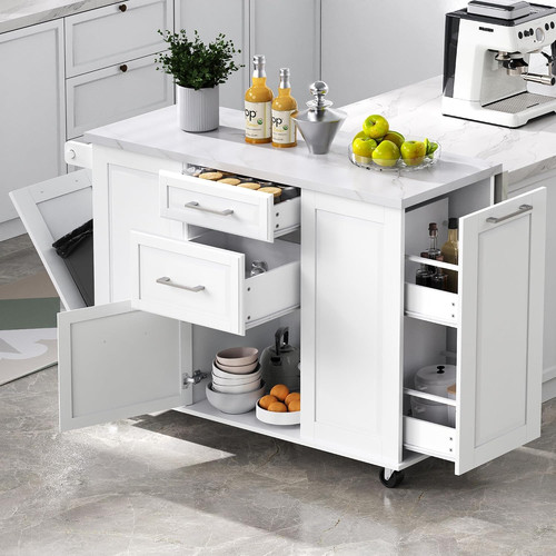 Rolling kitchen island with - rolling,
