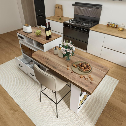 Kitchen island storage - kitchen,
