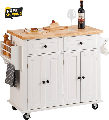 Kitchen island cart 4in - cart, 35.4in