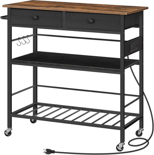 Kitchen island with storage - kitchen,