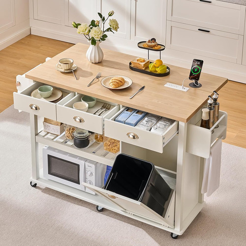Kitchen island with drop - 56",