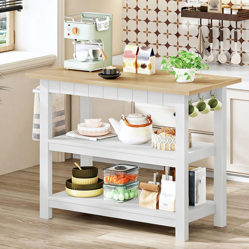 Kitchen island with - with, 3-tier