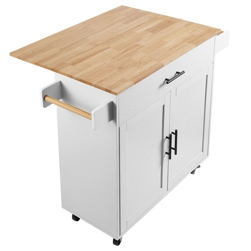 Rolling kitchen island cart - kitchen,