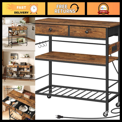 Rustic brown kitchen island - rustic,
