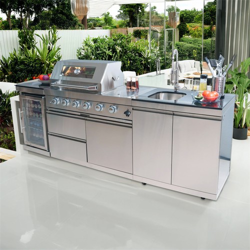 Outdoor kitchen island with - outdoor,