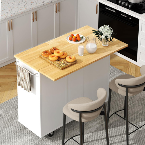 Kitchen island with - kitchen, folding