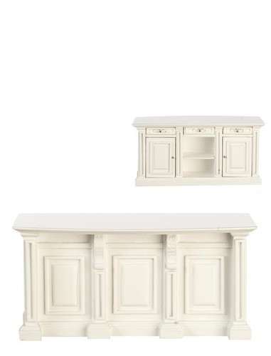 Dolls house white island - island, unit