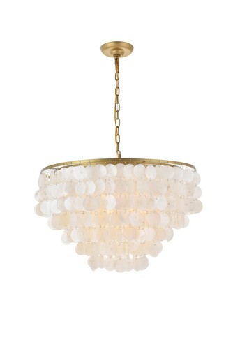 Chandelier brass pendant shell - brass,
