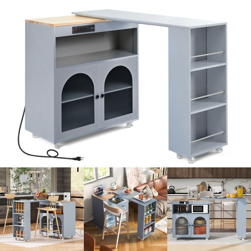 Rolling kitchen island - kitchen,
