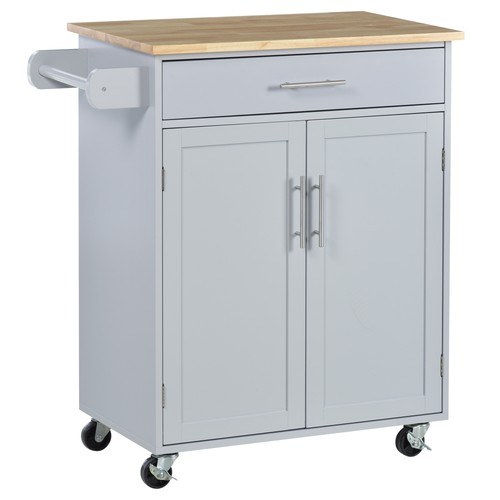 Wooden kitchen island - kitchen,