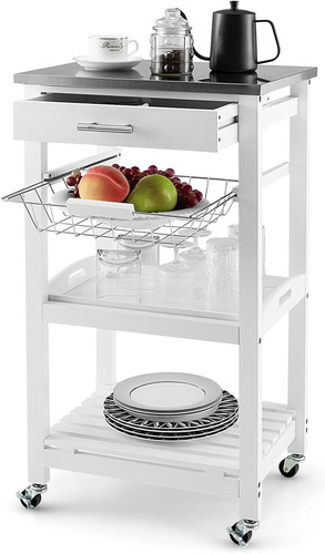 Rolling small kitchen island - kitchen,