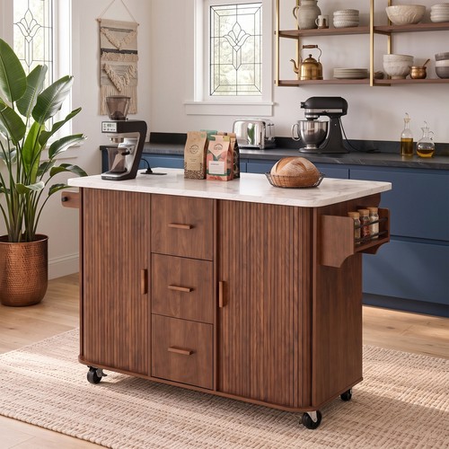 Kitchen island with - 53.5",