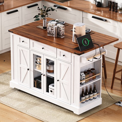 Farmhouse kitchen island - 53'',