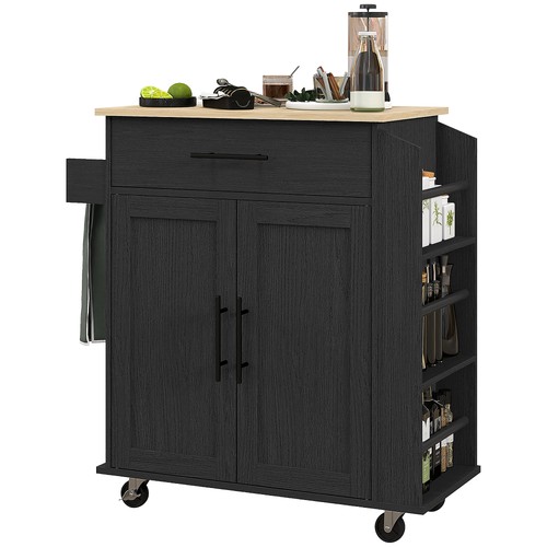 Rolling kitchen island cart - kitchen,