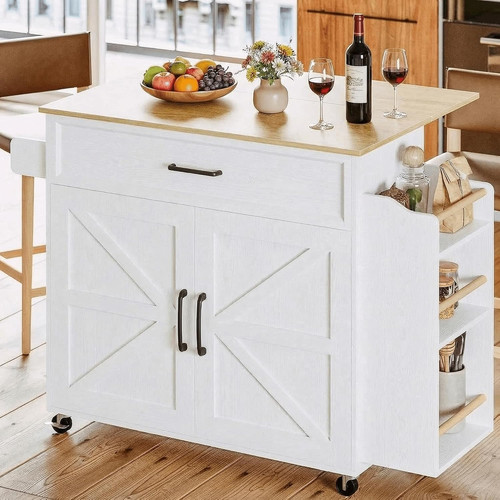 Kitchen island drop - kitchen, leaf