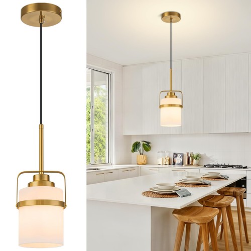 Modern brass pendant lights - brass,