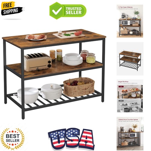 Kitchen island with shelves - with, 3
