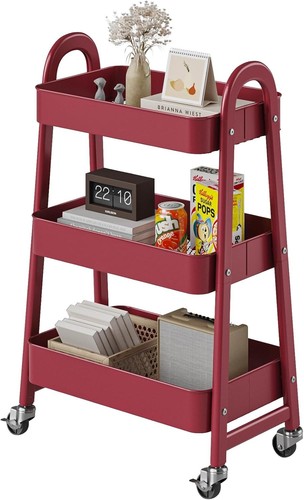 Tier small rolling metal - 3-tier,