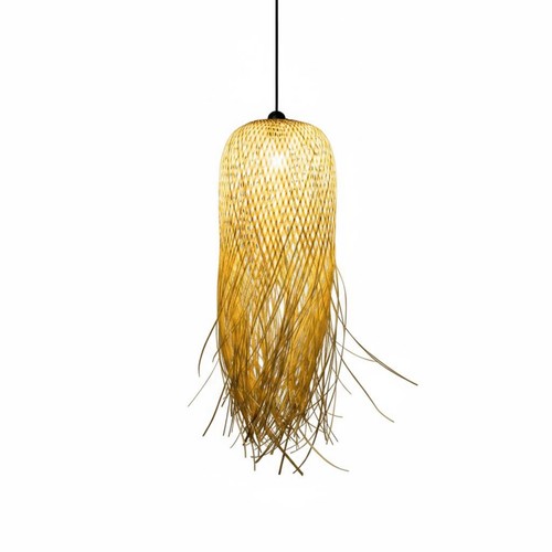 Bamboo woven light single head - bamboo,