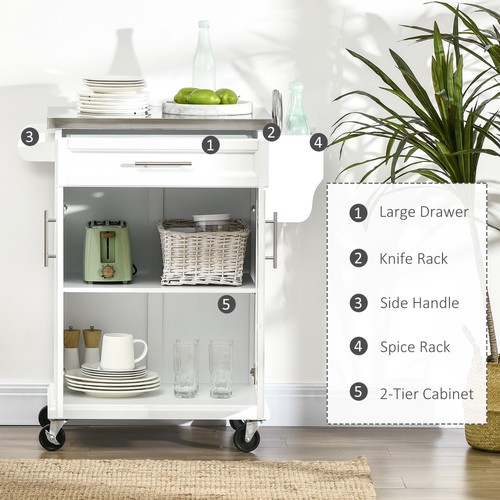 Rolling kitchen island cart - rolling,